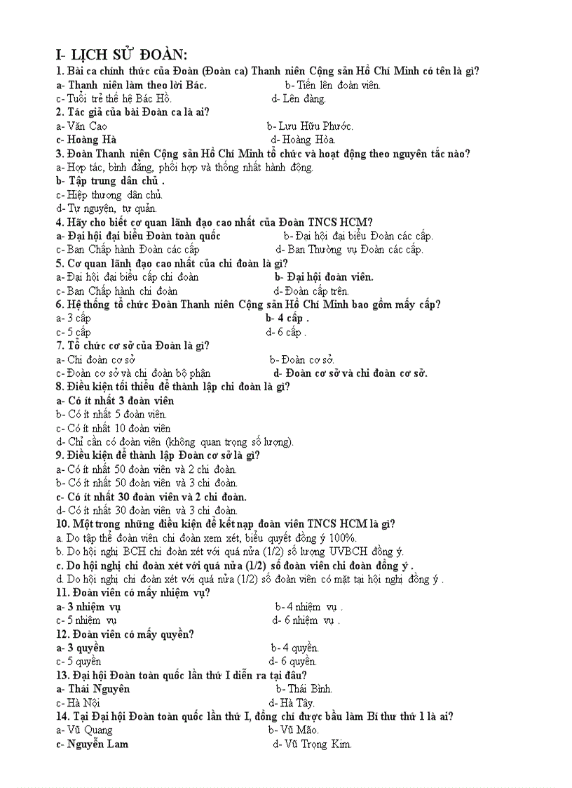 image for page Bộ câu hỏi thi Bí thư Đoàn giỏi