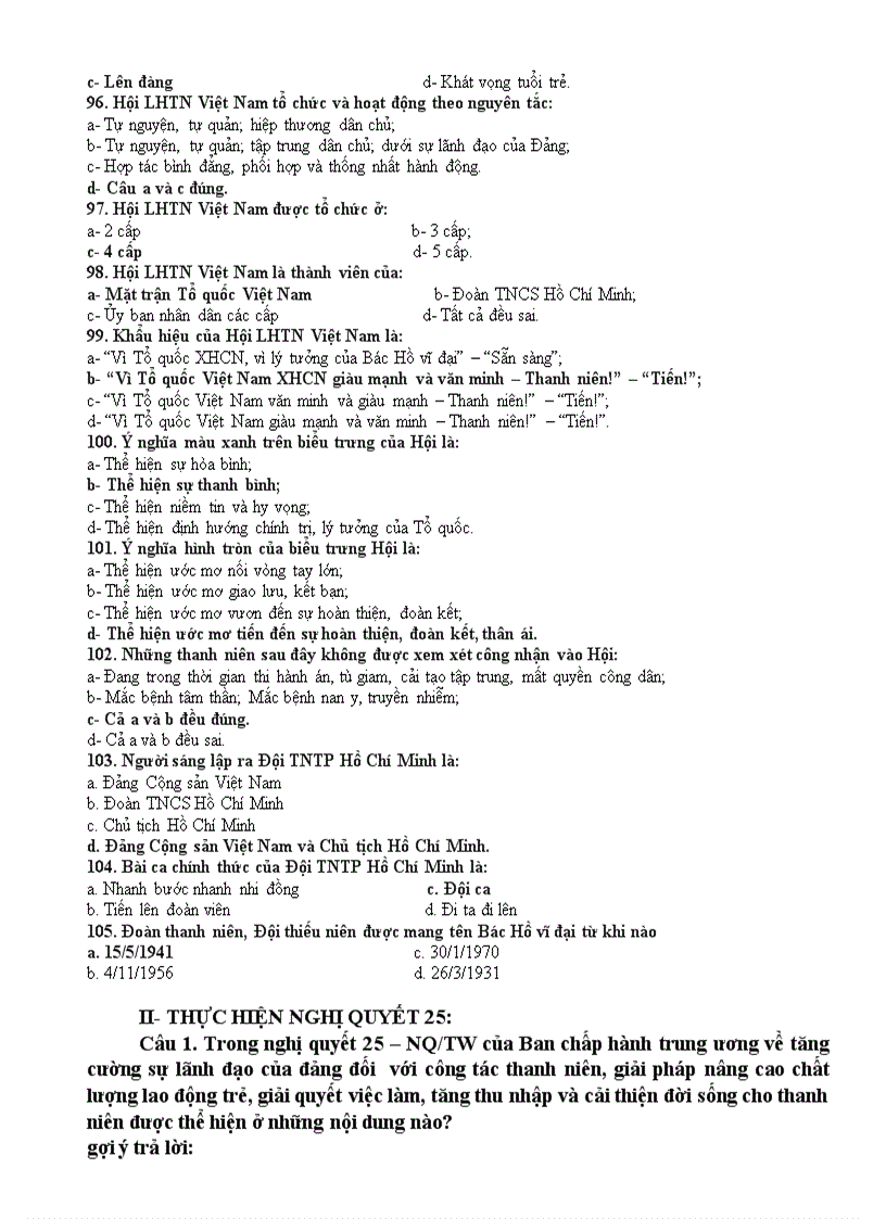 image for page Bộ câu hỏi thi Bí thư Đoàn giỏi