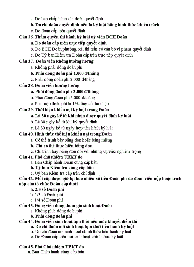 image for page Bộ câu hỏi thi Bí thư Đoàn giỏi