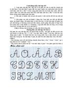 Bộ chữ tập viết chuẩn đủ