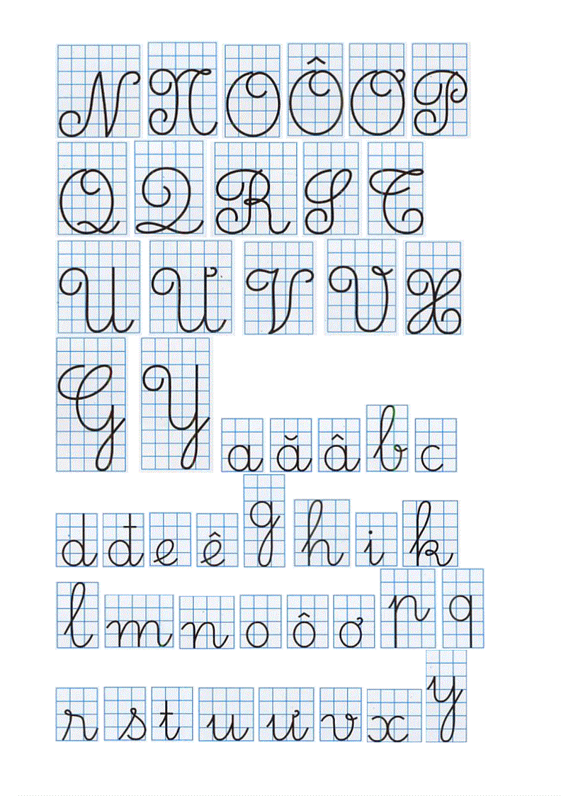 image for page Bộ chữ tập viết chuẩn đủ