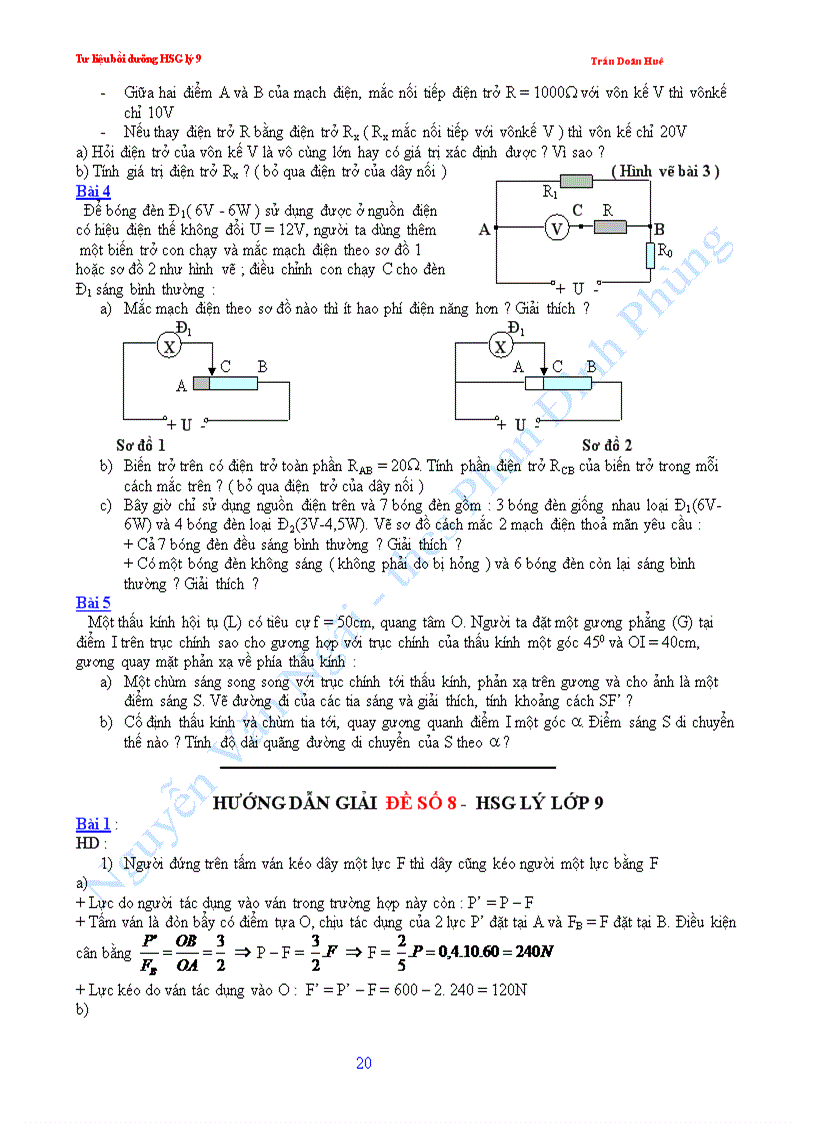 image for page Bộ đề học sinh giỏi vật lý 9