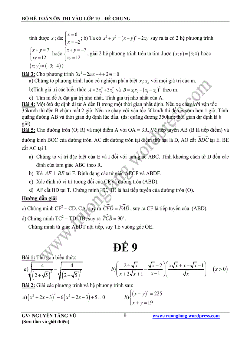 image for page Bộ đề ôn thi lớp 10