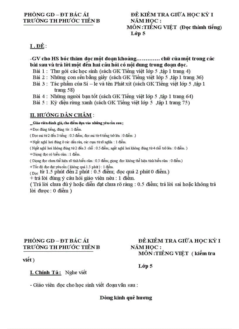 image for page Bộ đề thi đáp án HKII lớp 1234 và 5