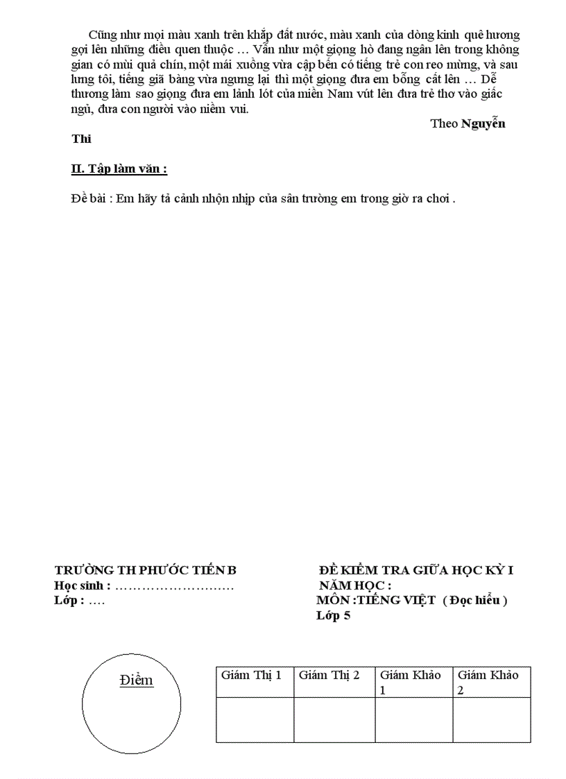 image for page Bộ đề thi đáp án HKII lớp 1234 và 5