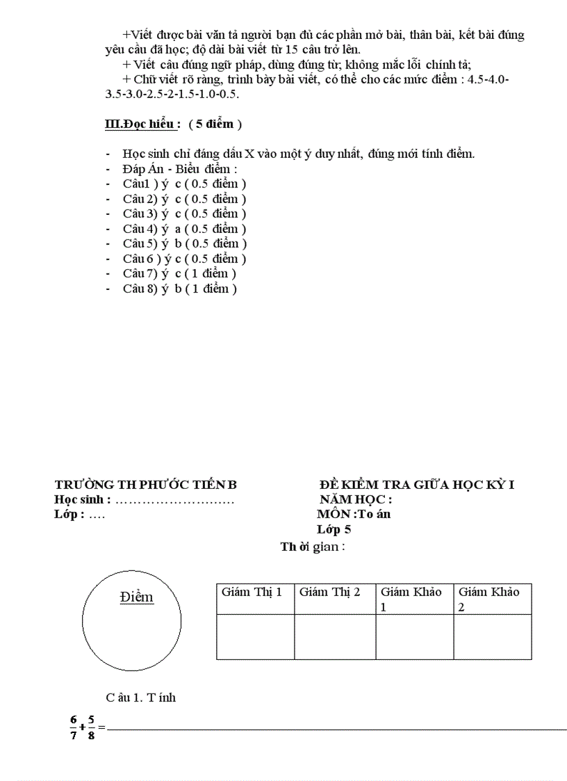 image for page Bộ đề thi đáp án HKII lớp 1234 và 5