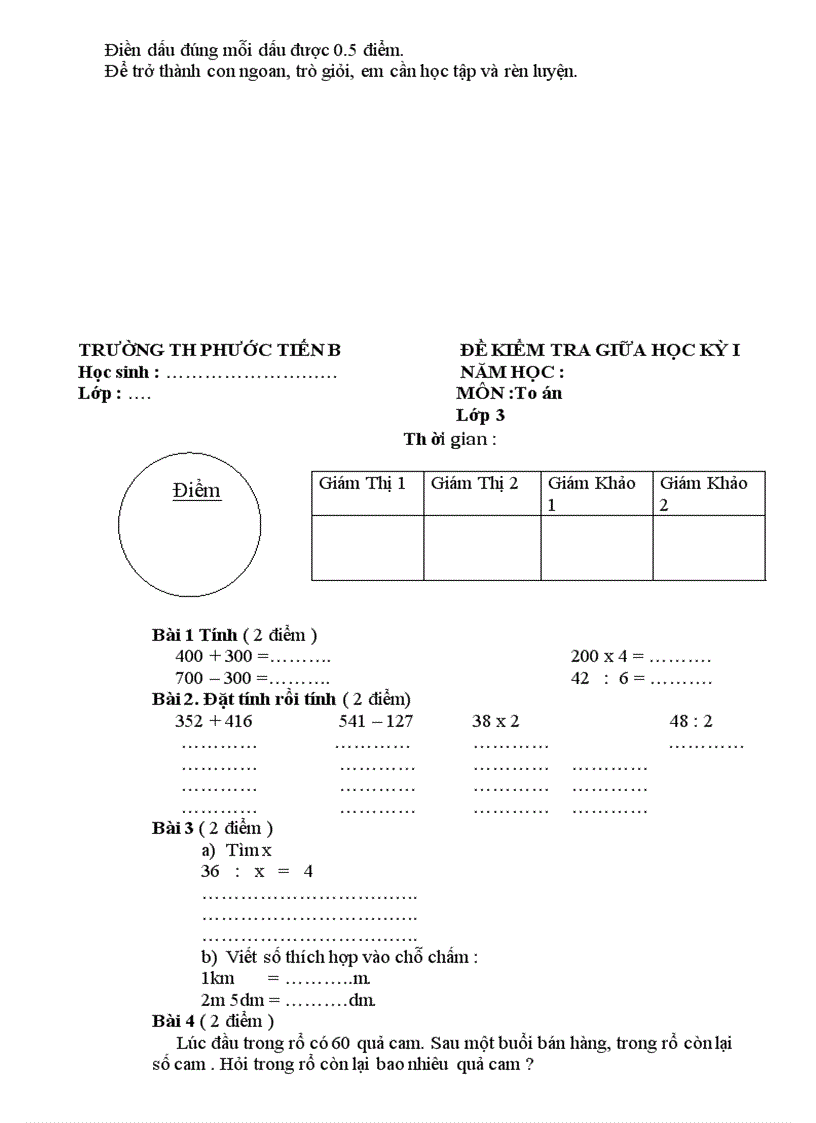 image for page Bộ đề thi đáp án HKII lớp 1234 và 5