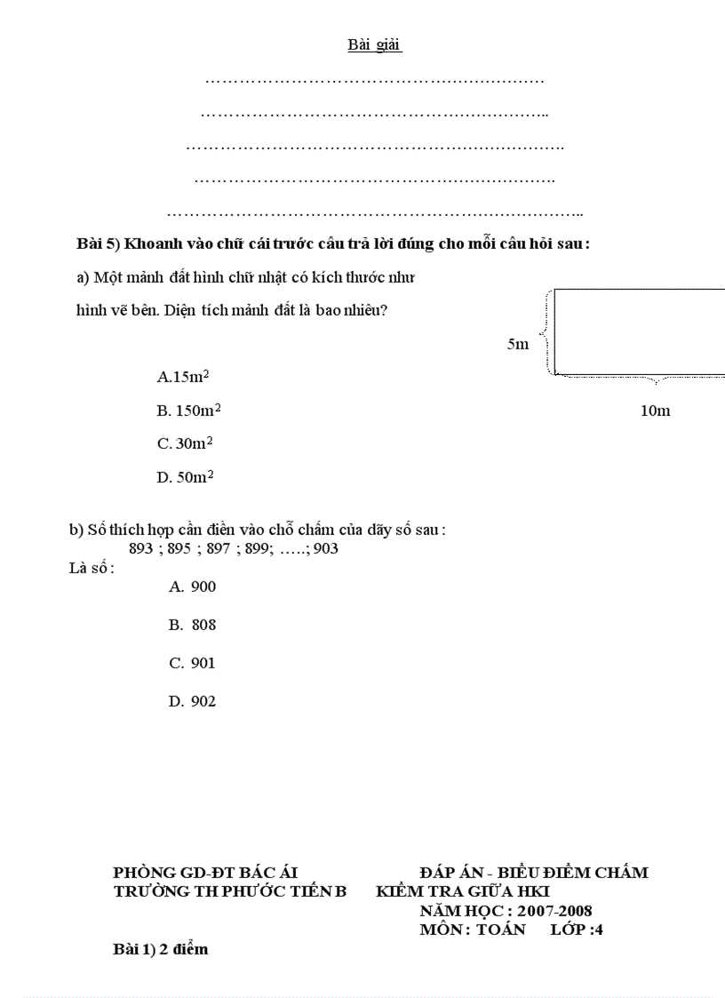 image for page Bộ đề thi đáp án HKII lớp 1234 và 5