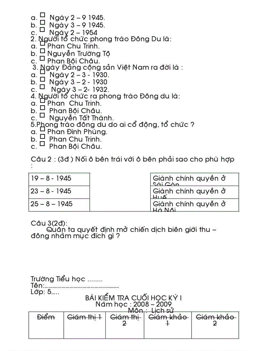 image for page Bộ đề thi HK1 khối 4 5 2009 2010