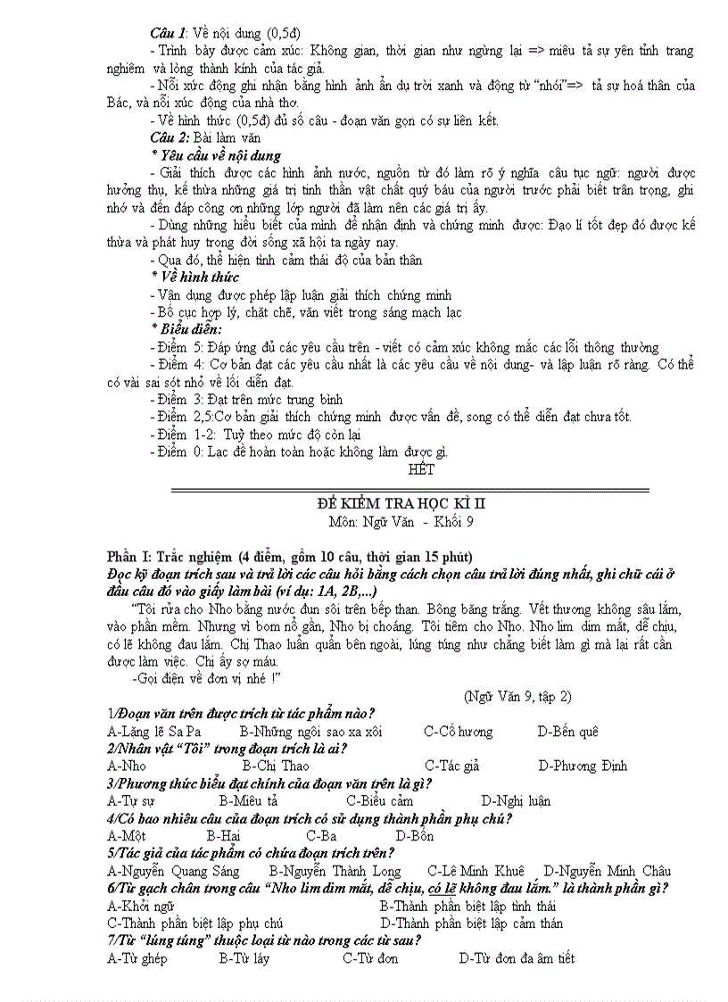 image for page BO DE THI KH II VAN CO DAP AN