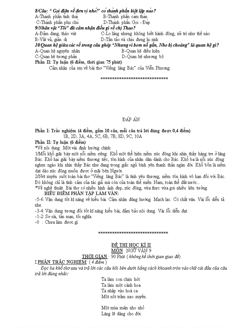 image for page BO DE THI KH II VAN CO DAP AN