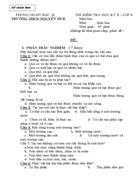 Bộ đề thi Môn Sinh THCS