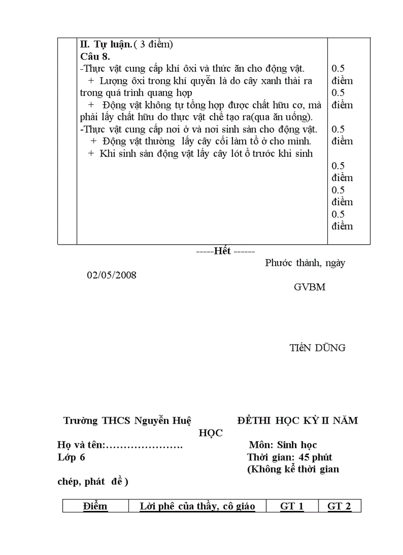 image for page Bộ đề thi Môn Sinh THCS