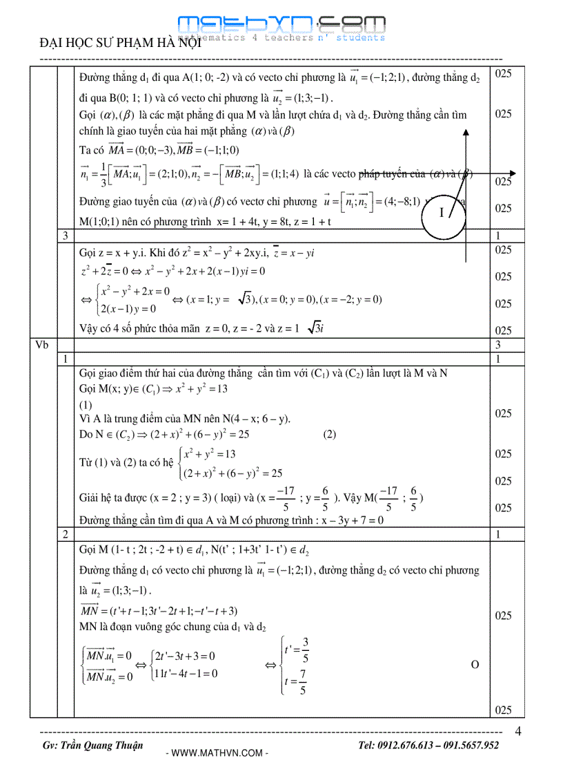 image for page Bộ đề thi thử của ĐHSP Hà Nội năm 2010