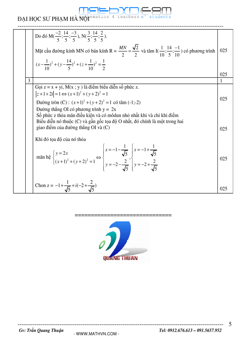 image for page Bộ đề thi thử của ĐHSP Hà Nội năm 2010