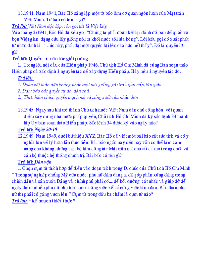 image for page Bộ đề thi tìm hiểu TT Hồ Chí Minh