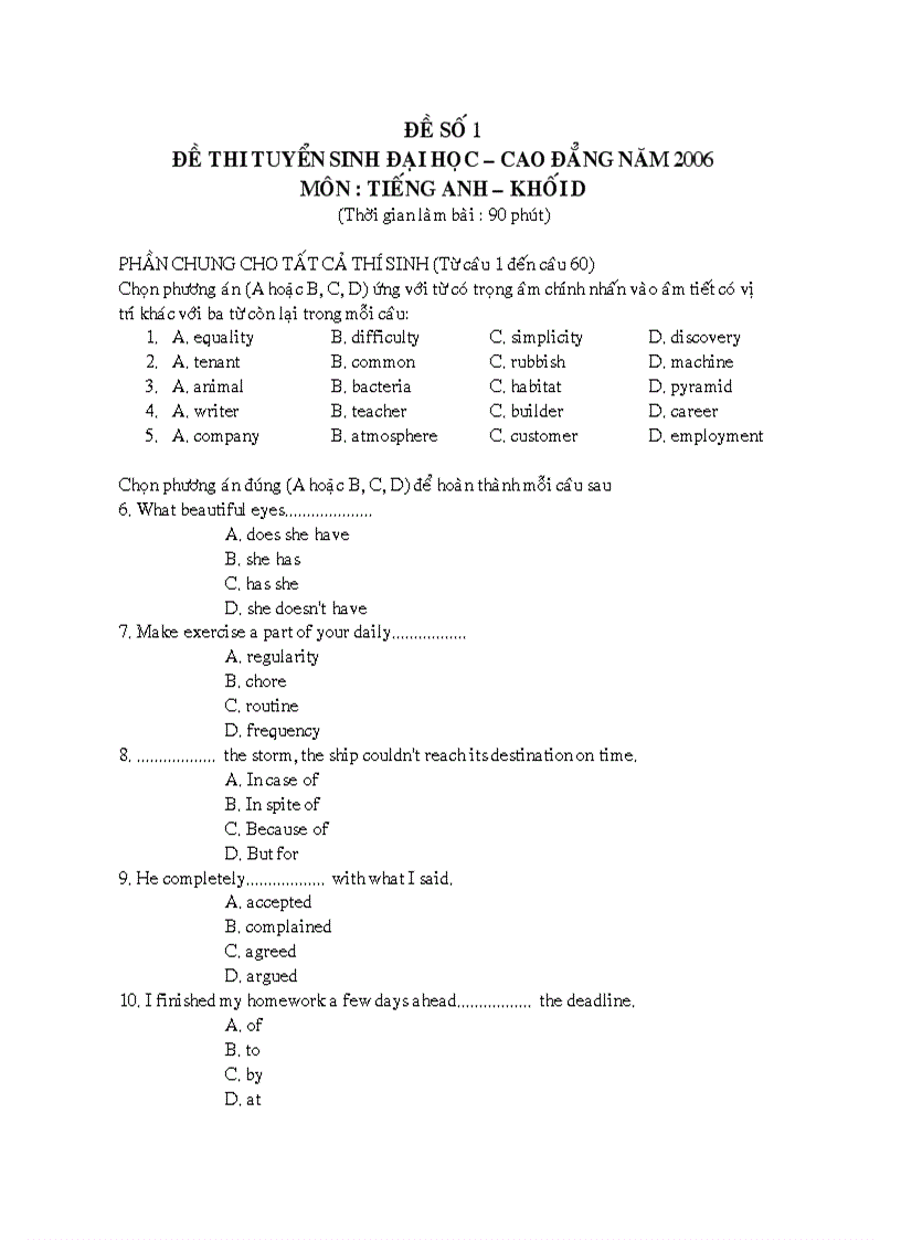 image for page Bo de thi trac nghiem CD va DH