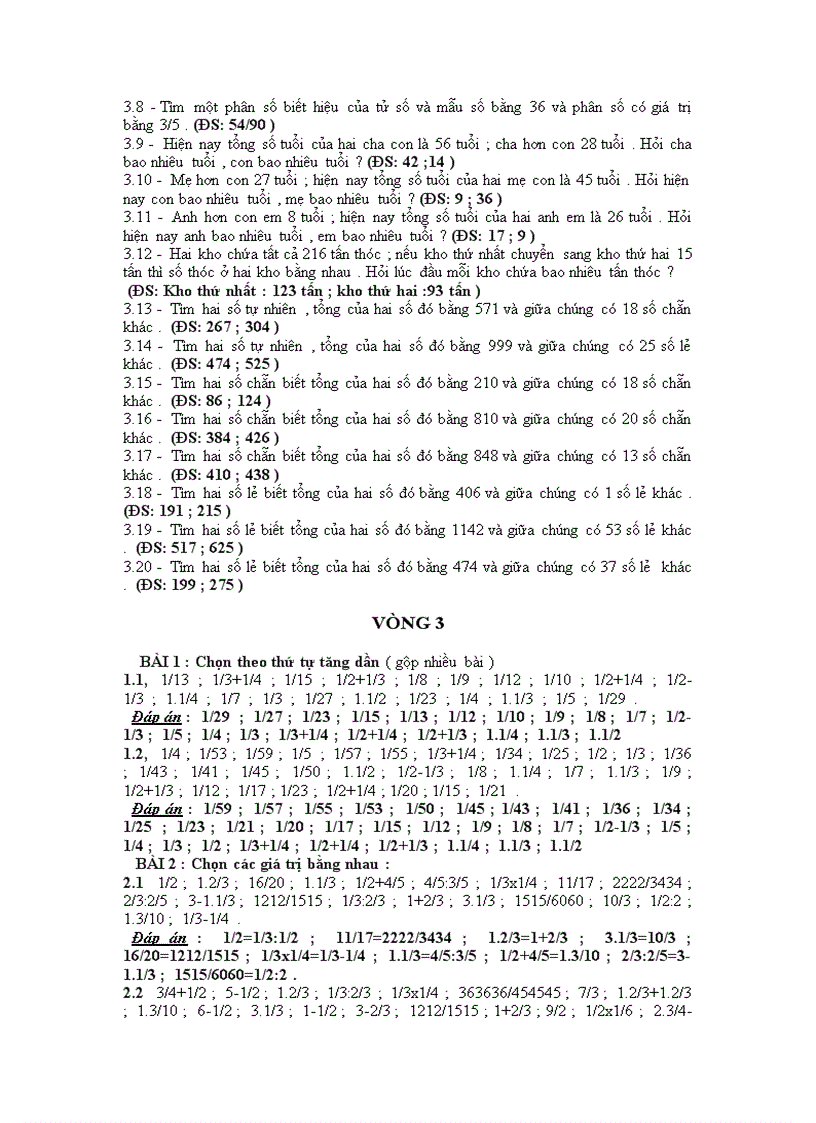 image for page Bộ đề thi và đáp án Violympic