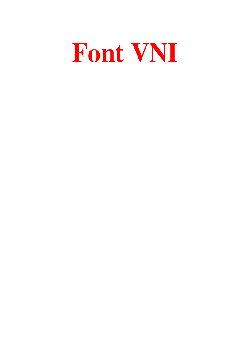 Bộ Font Chữ Nè