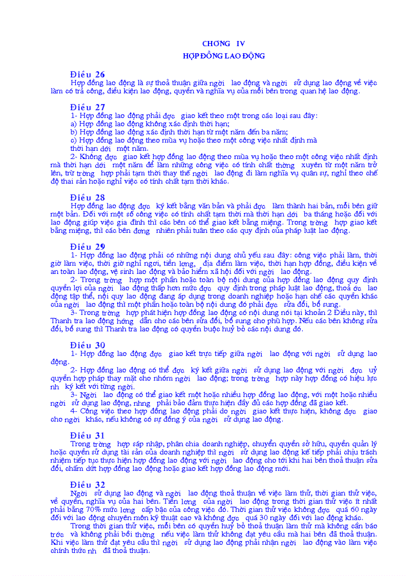 image for page Bộ Luật Lao Động 1994 doc