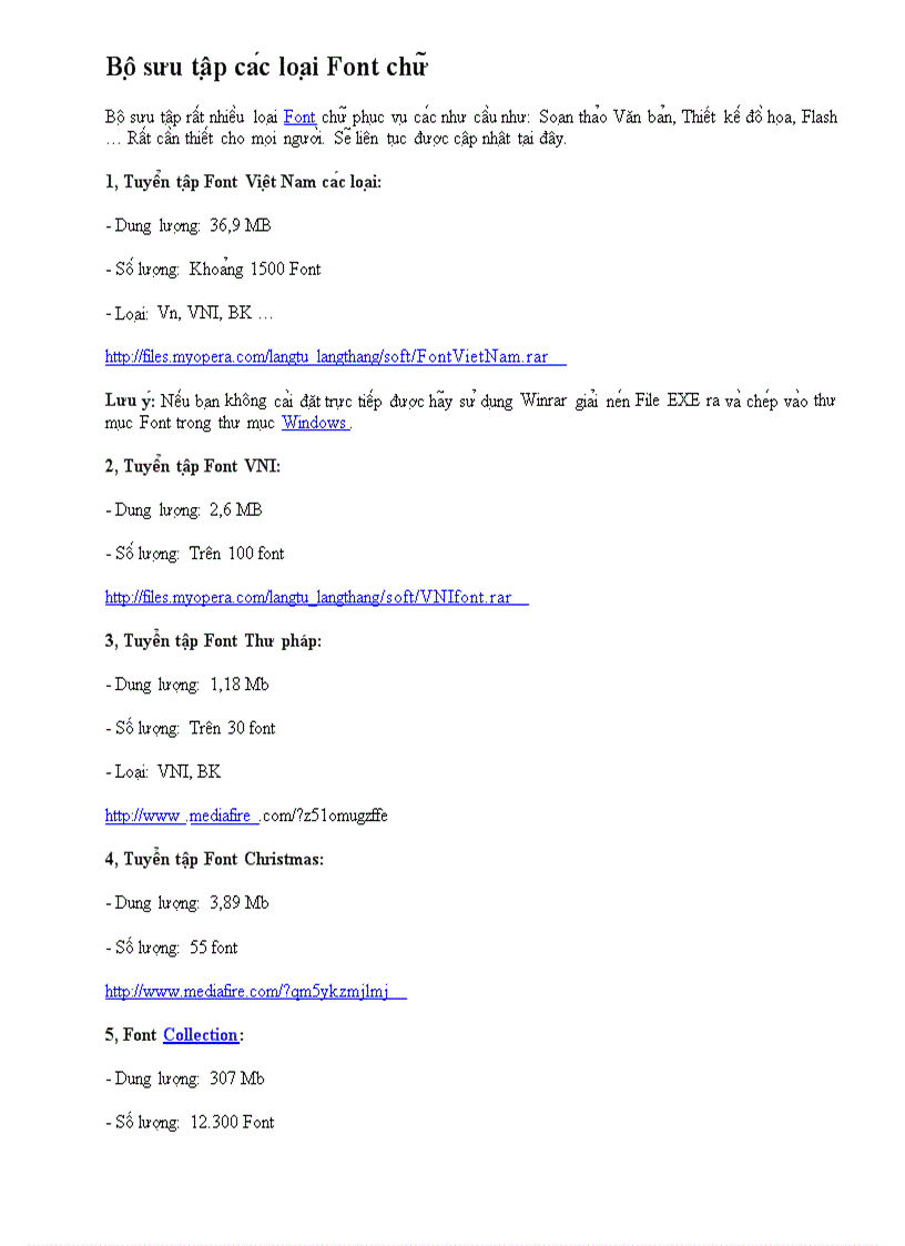 image for page BO SUU TAP Font CHU