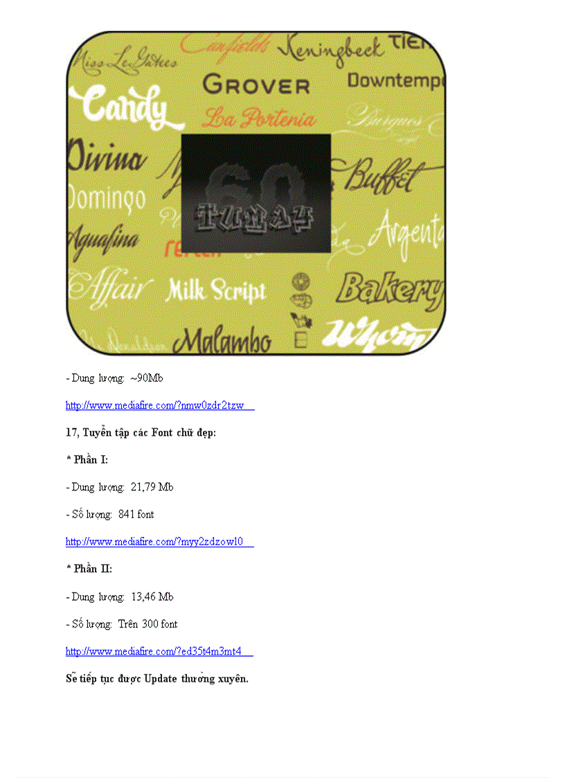 image for page BO SUU TAP Font CHU