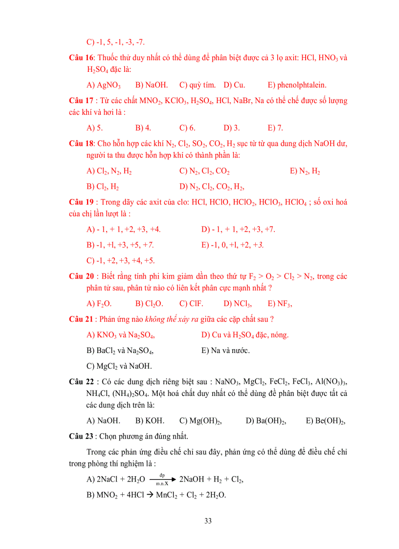 image for page Bộ sưu tập trắc nghiệm khách quan Hóa