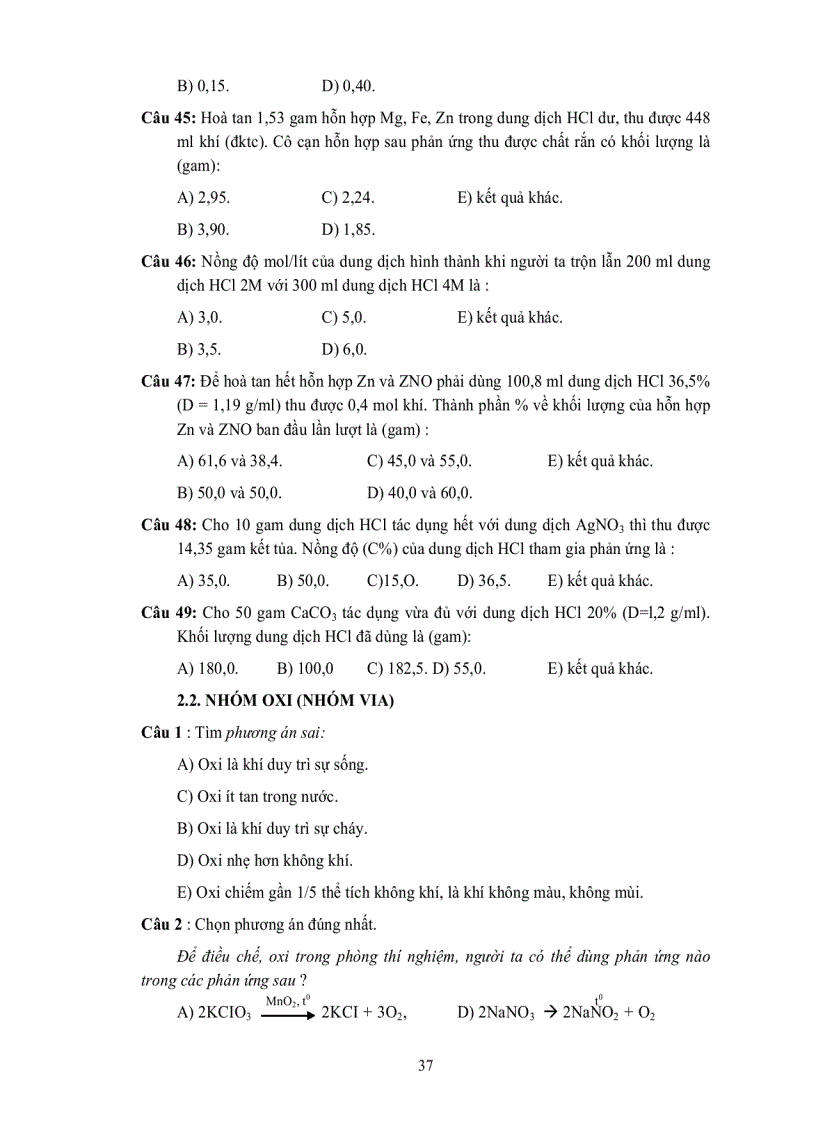 image for page Bộ sưu tập trắc nghiệm khách quan Hóa