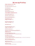 Bộ sưu tập web hay