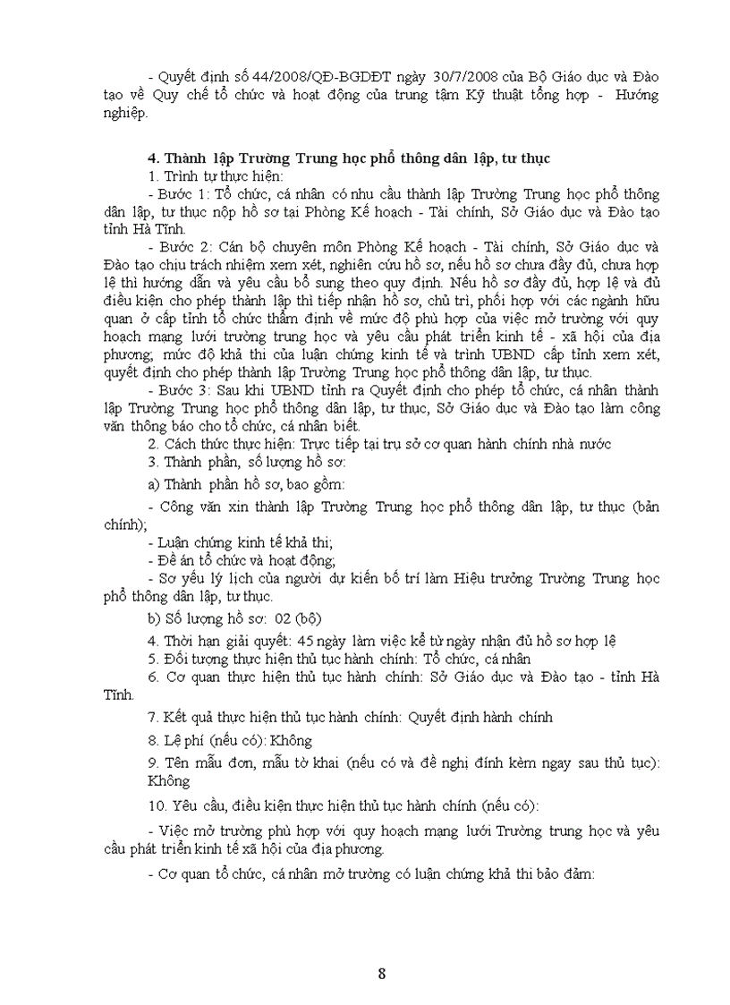 image for page Bộ thủ tục hành chính