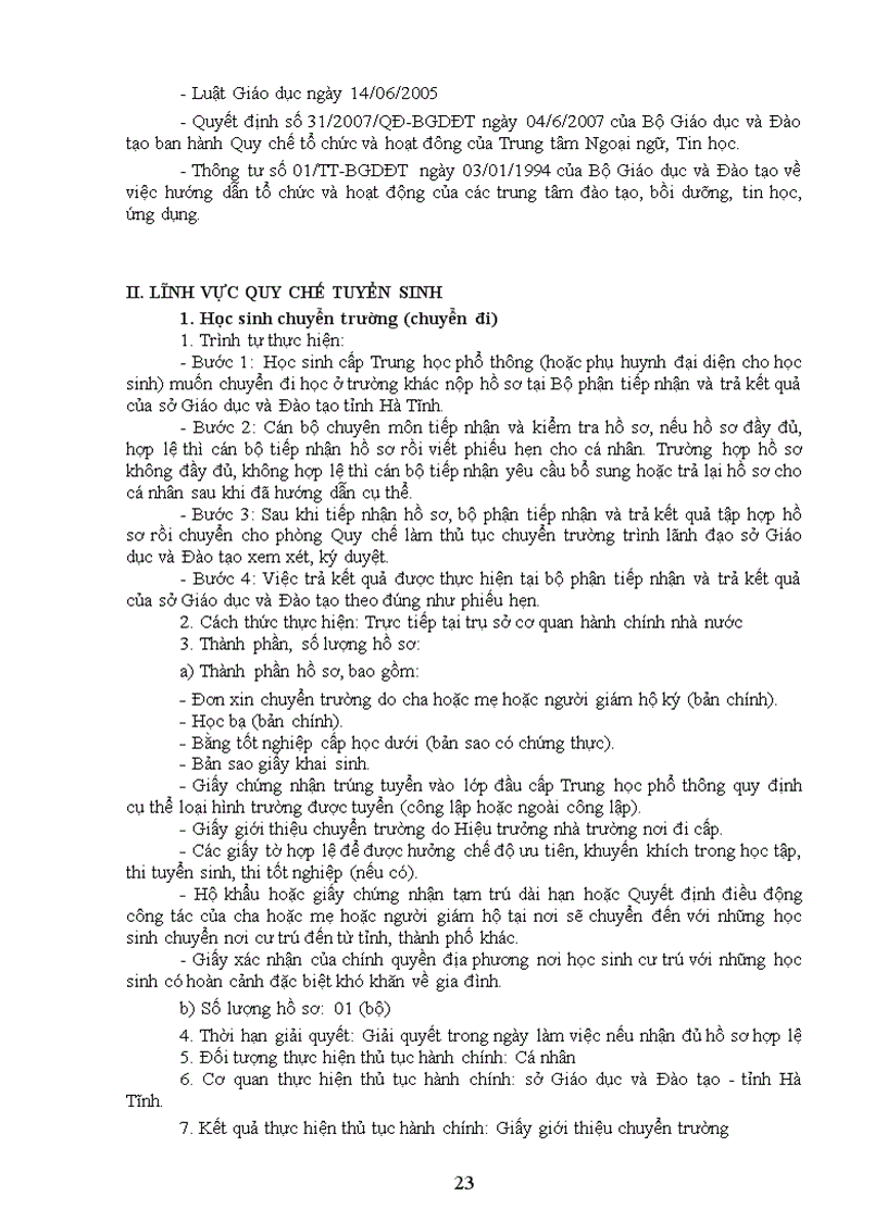 image for page Bộ thủ tục hành chính