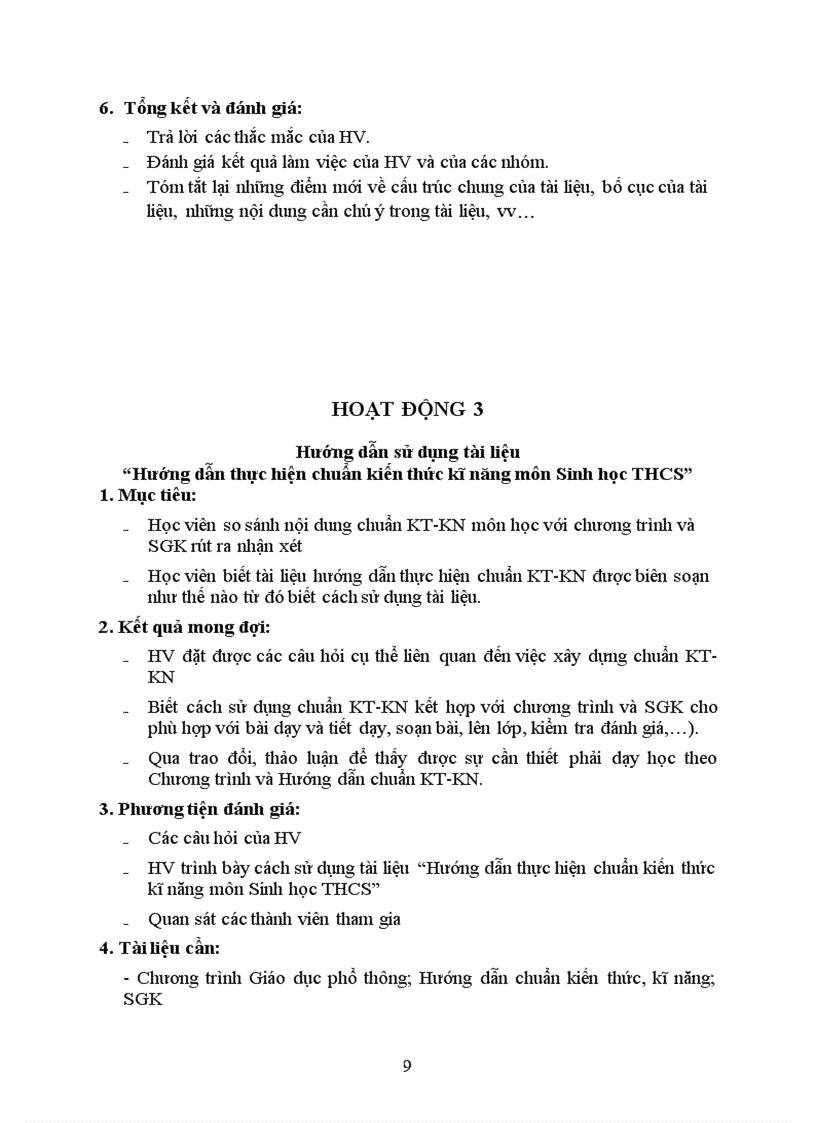 image for page Bồi dưỡng chuẩn KTKN THCS Sinh