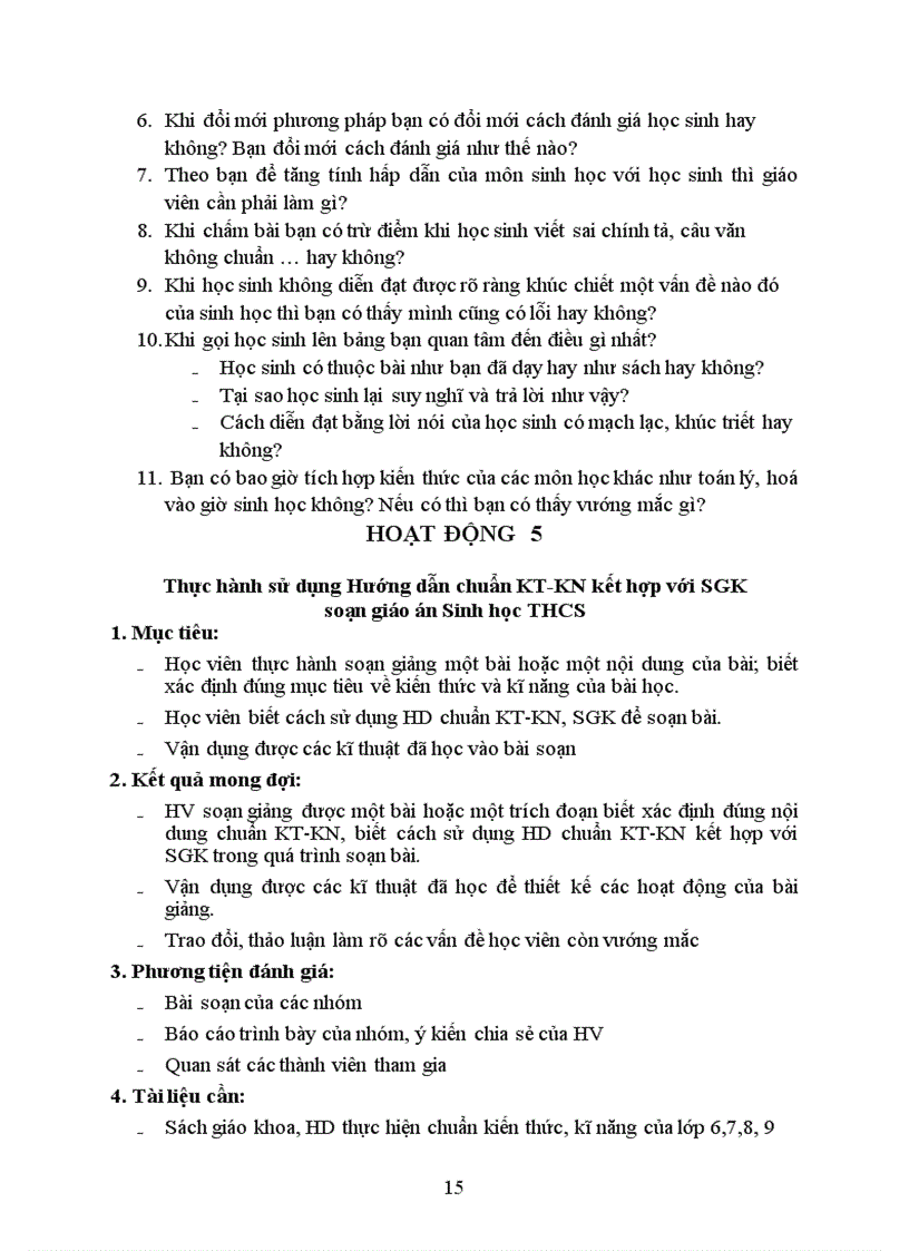 image for page Bồi dưỡng chuẩn KTKN THCS Sinh