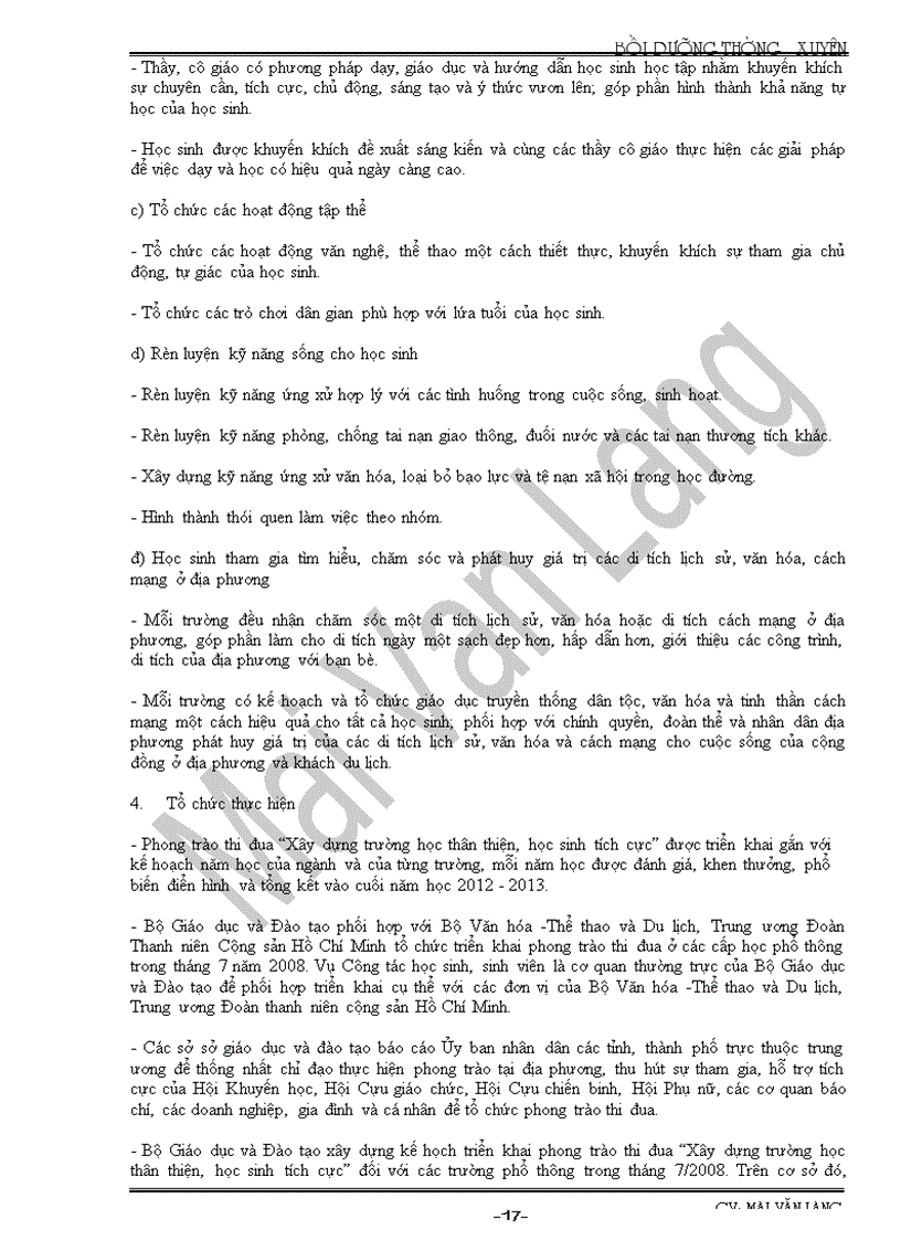 image for page Bồi dưỡng thường xuyên hè 2009