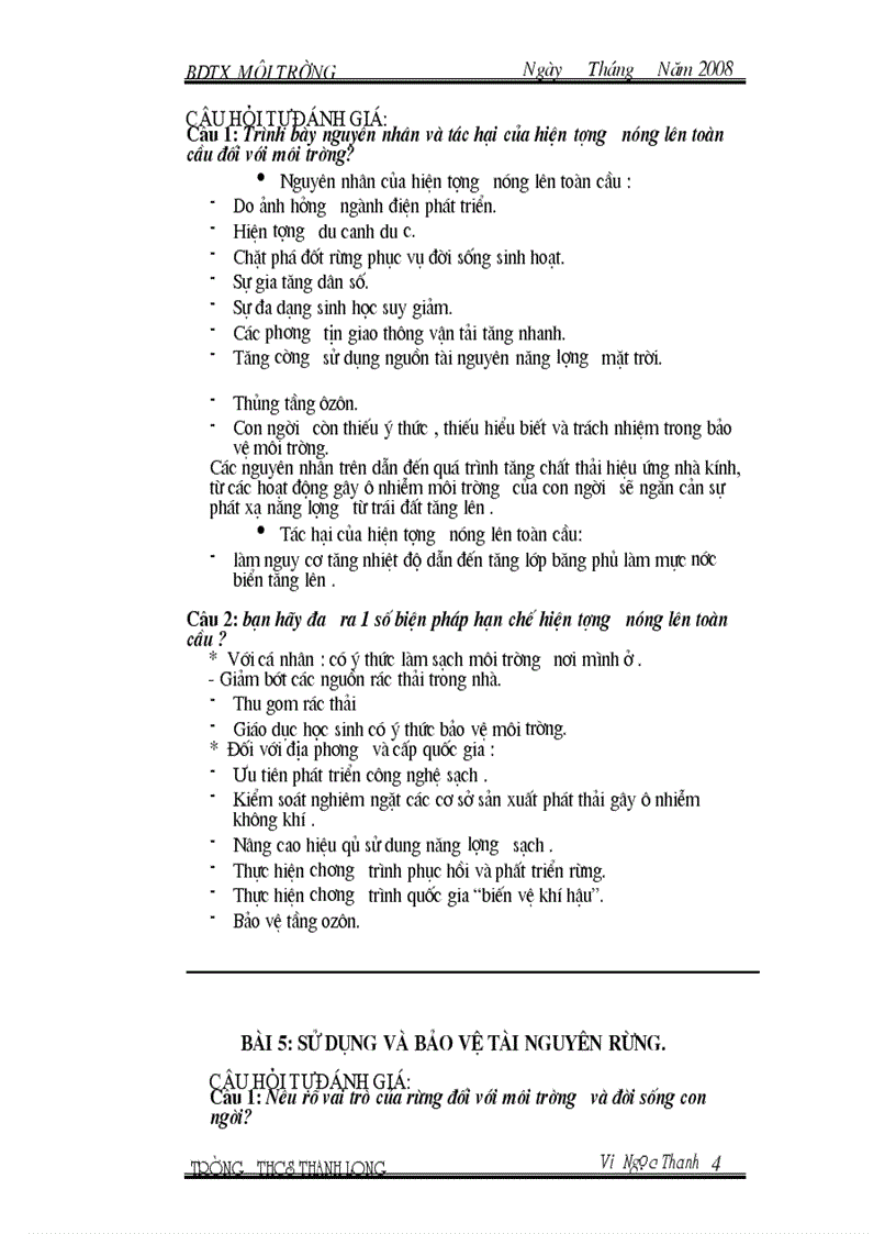 image for page Bồi dưỡng thường xuyên MÔI TRƯỜNG