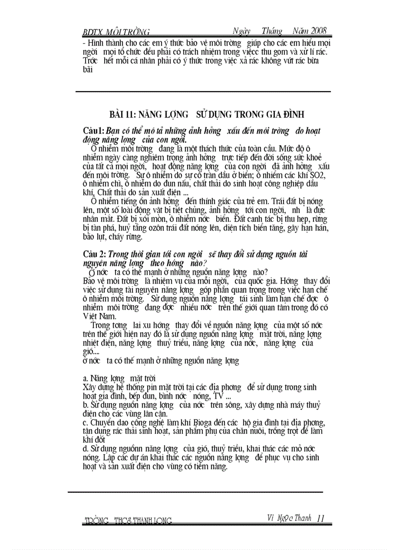 image for page Bồi dưỡng thường xuyên MÔI TRƯỜNG