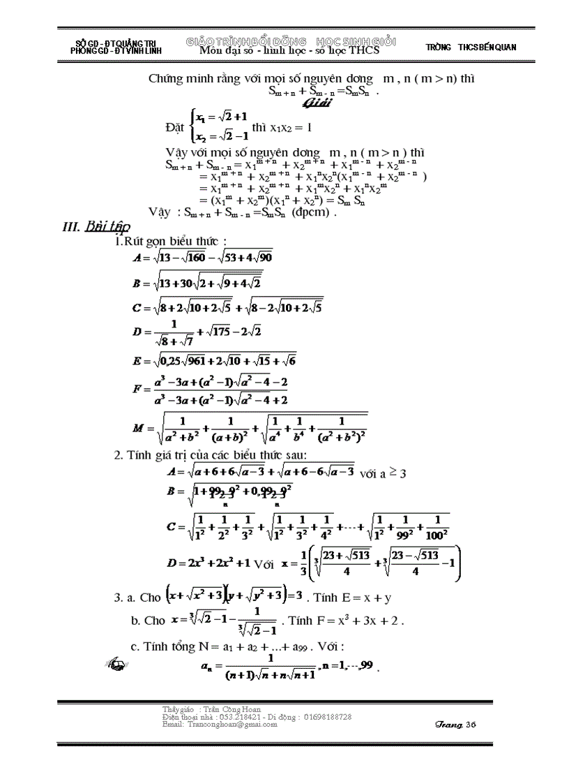 image for page Bồi dưỡng Toán THCS