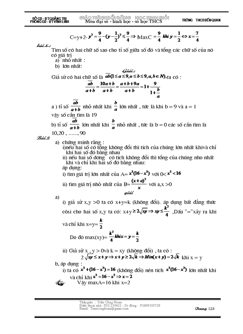 image for page Bồi dưỡng Toán THCS