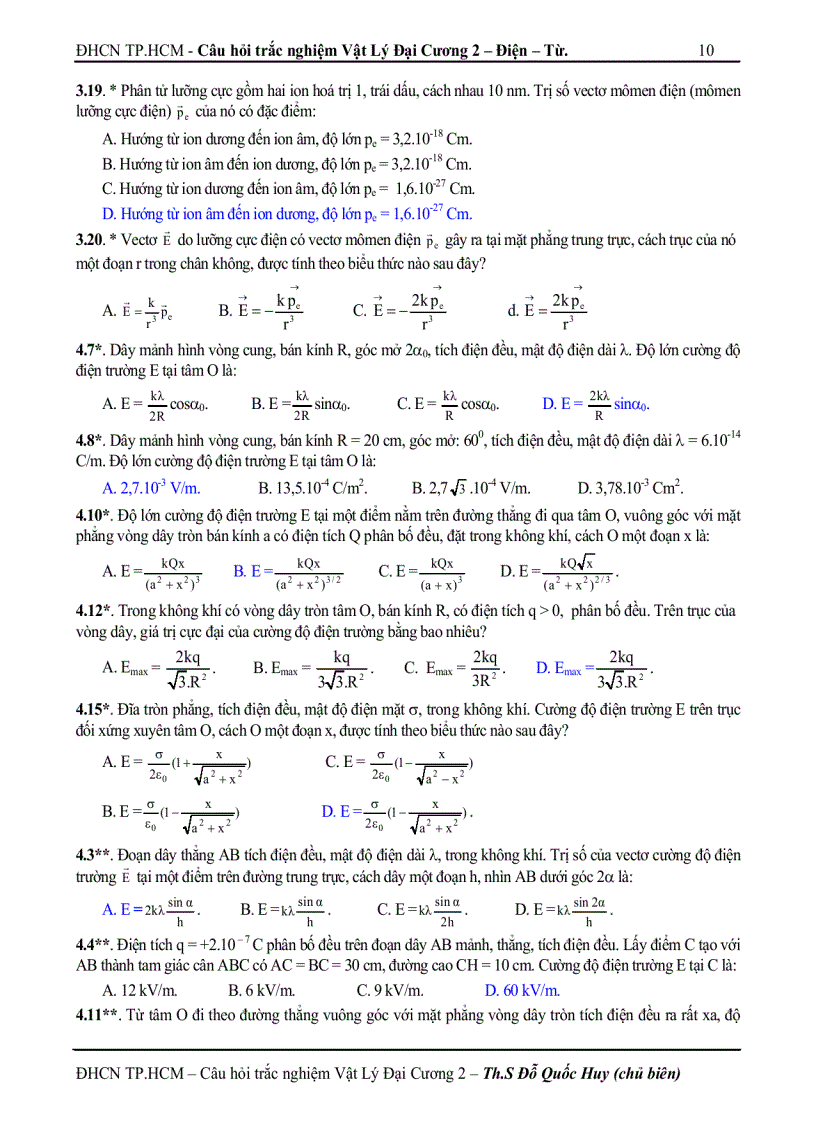 image for page BT TN Lý 2 Có đáp án