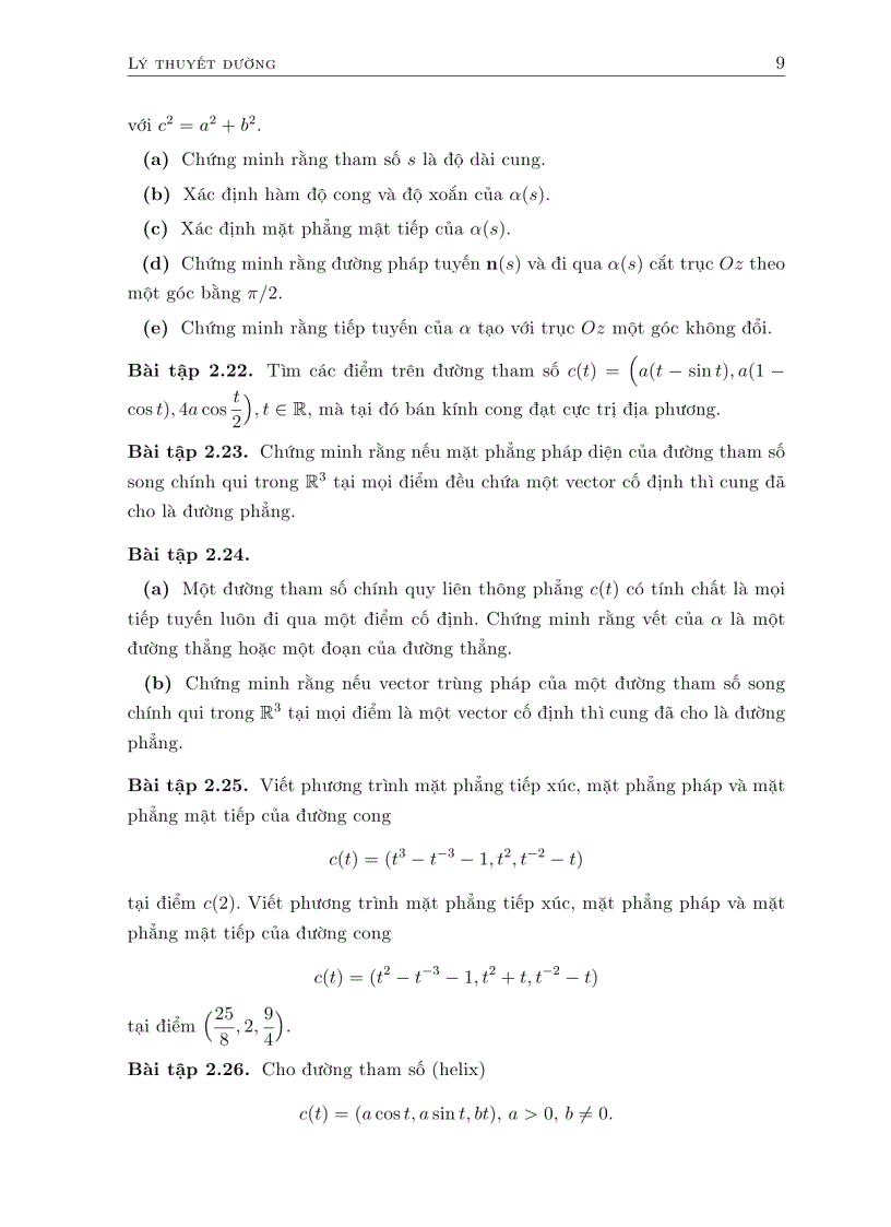 image for page BT HD giải Hình học Vi phân