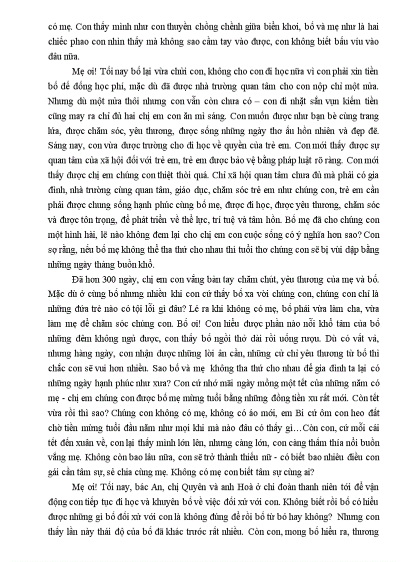 image for page Bức thư về sự tham gia của trẻ