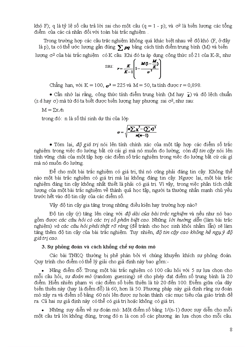 image for page Bước đầu nghiên cứu cách điều chỉnh một số câu trắc nghiệm khách quan trong sách bài tập môn sinh học lớp 12 nâng cao
