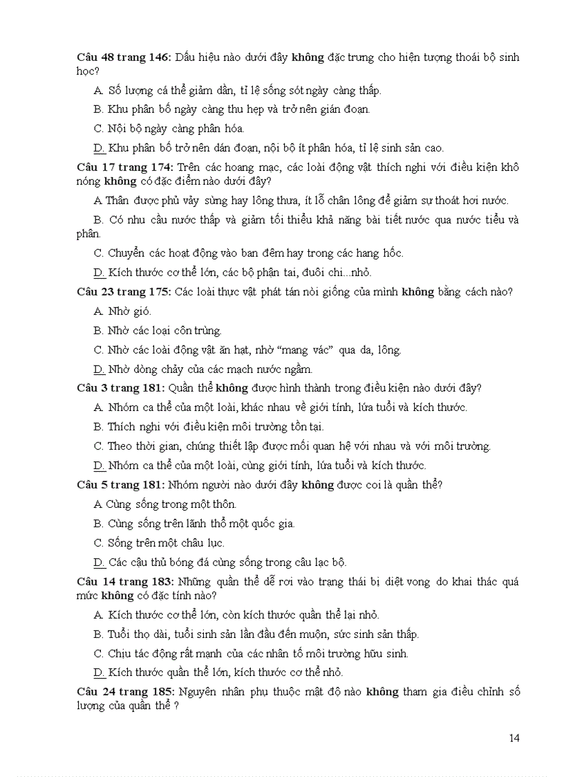 image for page Bước đầu nghiên cứu cách điều chỉnh một số câu trắc nghiệm khách quan trong sách bài tập môn sinh học lớp 12 nâng cao