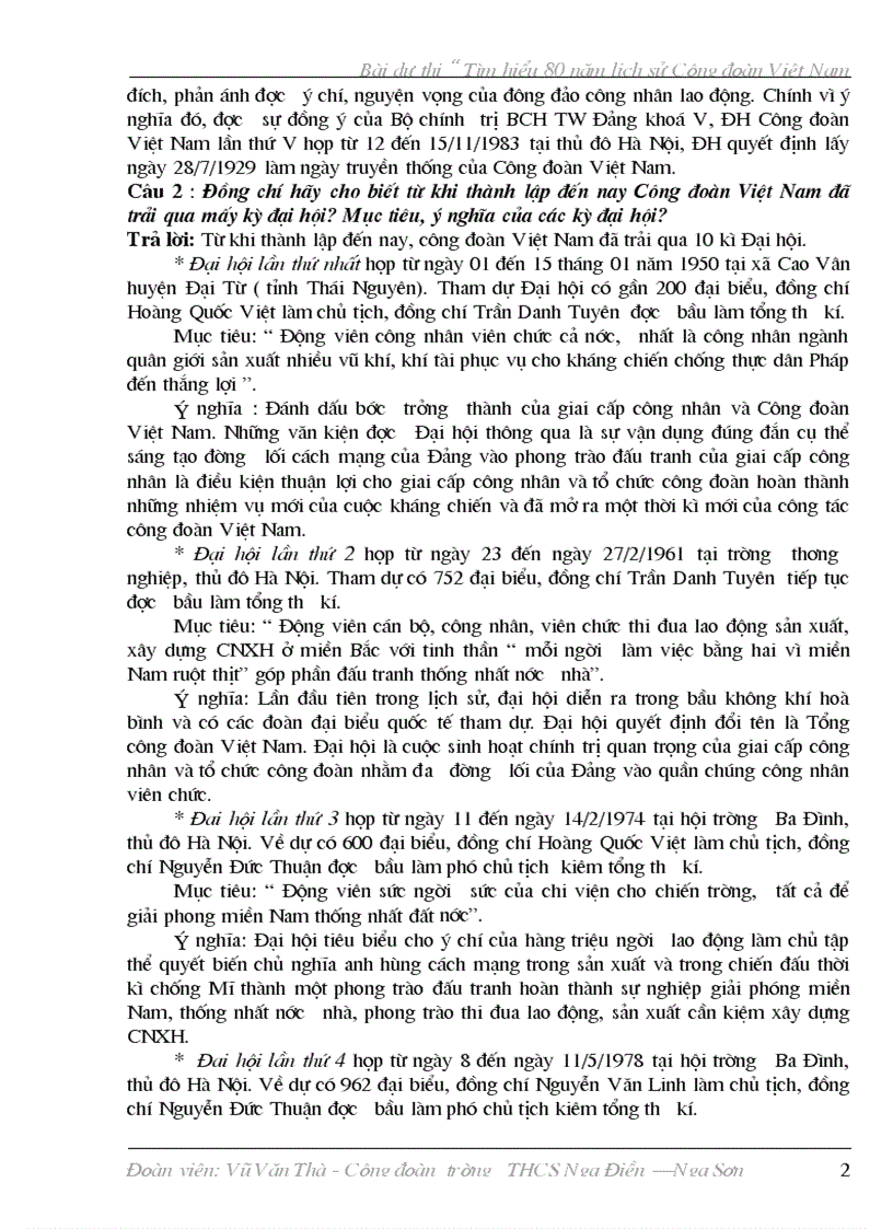 image for page Bài thi tìm hiểu 80 năm lịch sử công đoàn việt nam 1