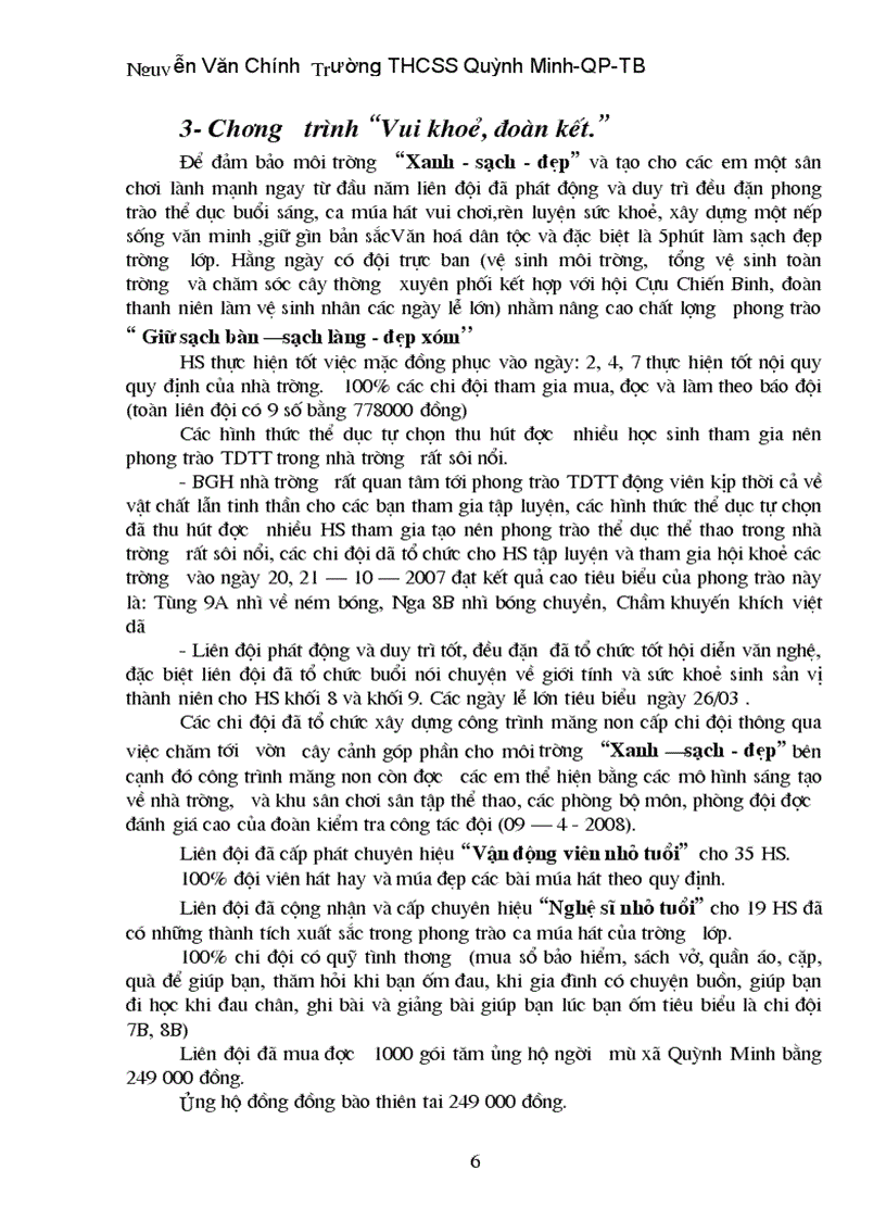 image for page Báo cáo công tác đội 1