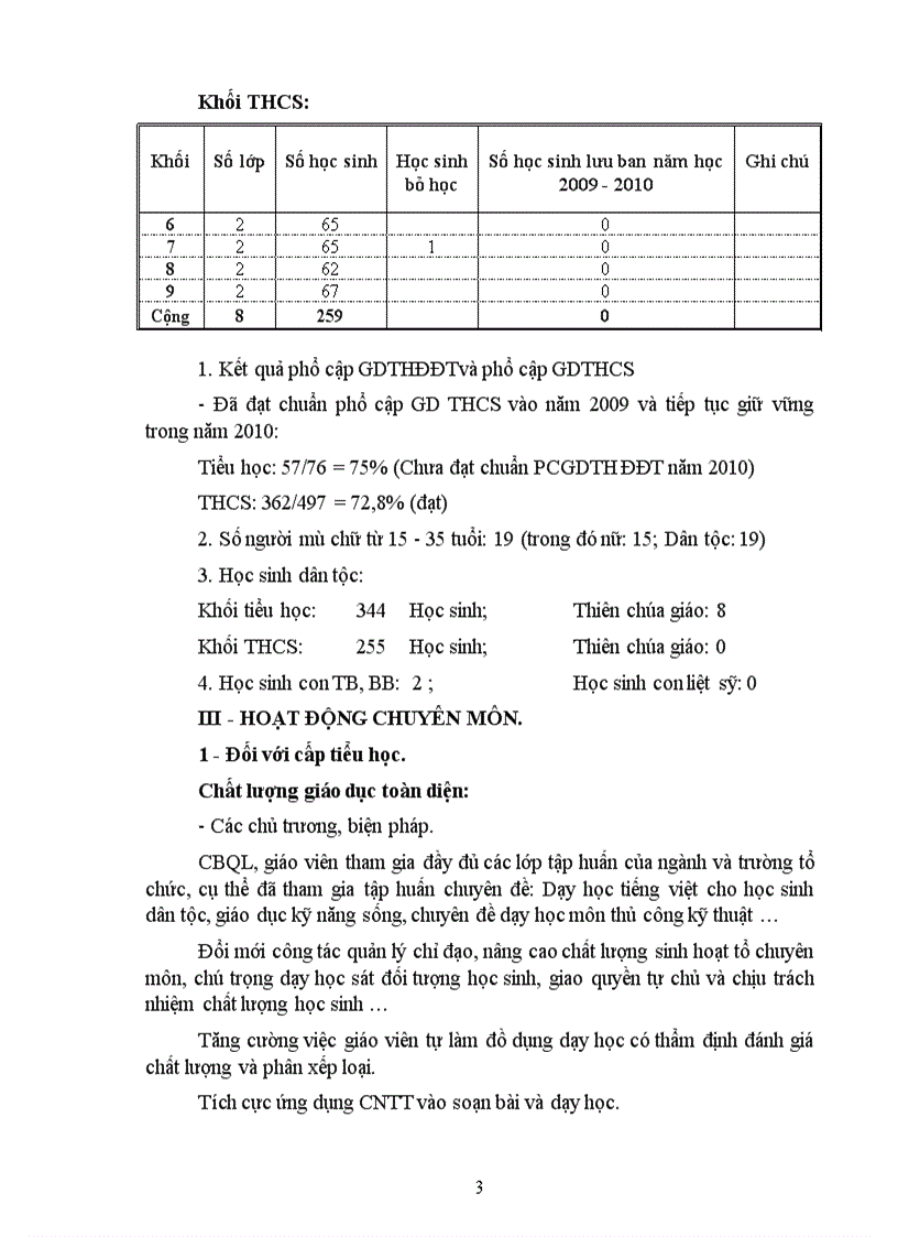 image for page Báo cáo sơ kết học kỳ 1