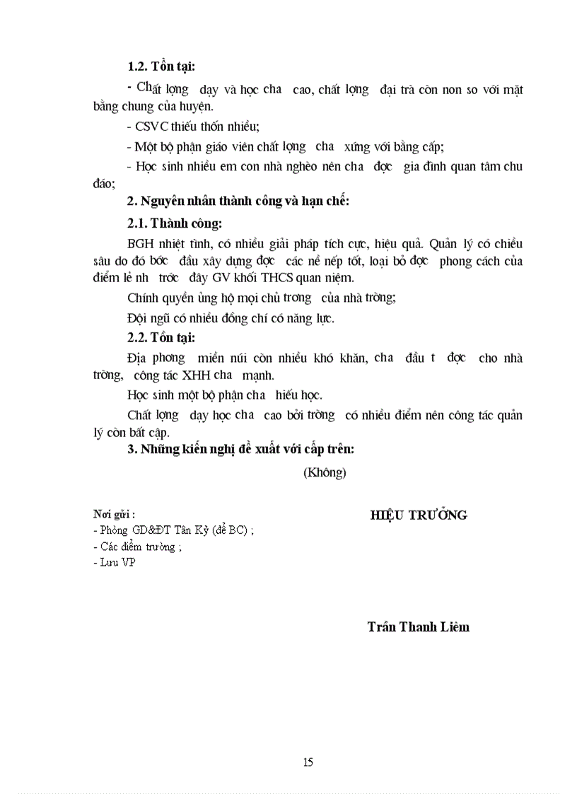 image for page Báo cáo sơ kết học kỳ 1