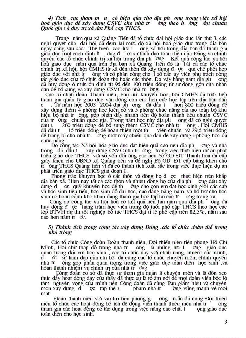 image for page Báo cáo thành tích Chi bộ 1