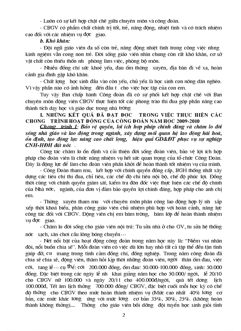 image for page Báo cáo tổng kết hoạt động công đoàn trơừng THPT nguyễn Thị Bích Châu năm học 2010 2011