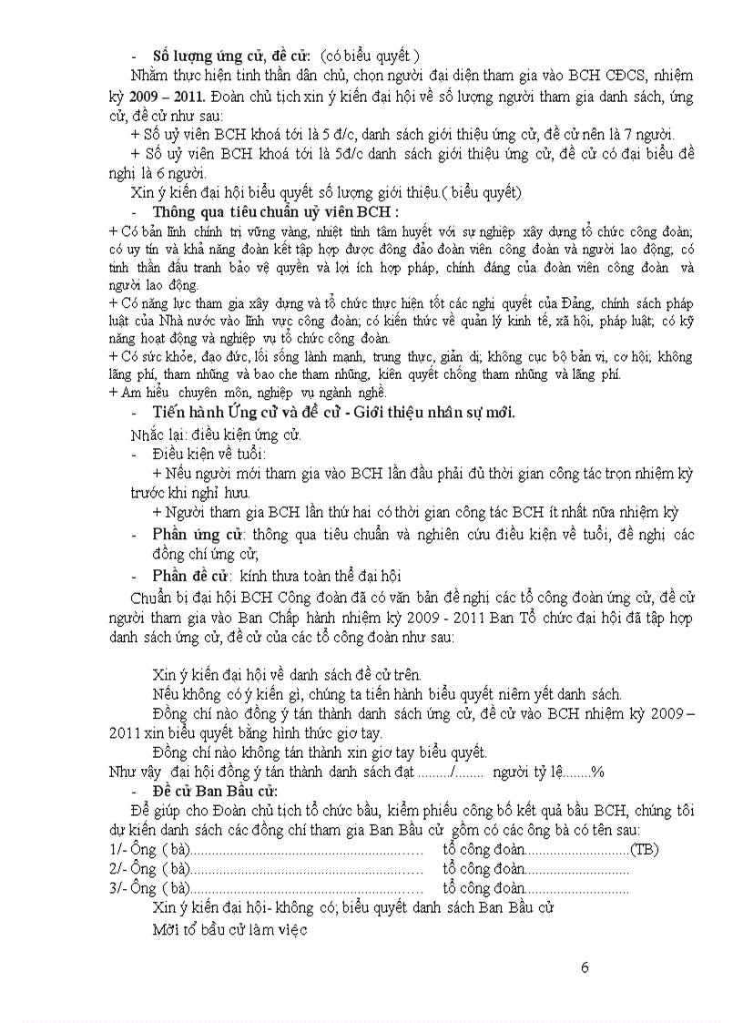 image for page C trình Đại hội Công đoàn có lời dẫn